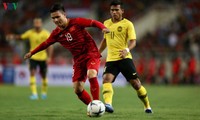 Pertandingan sepak bola Vietnam-Malaysia babak kualifikasi World Cup 2022: Vietnam mencapai kemenangan dengan angka  1-0, pemain Quang Hai (Vietnam)  mencetak gol