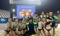 Tim bola voli pantai  putri Vietnam lolos masuk ke babak semifinal World Beach Games 2019