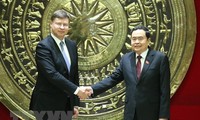 Wakil Harian Ketua MN Vietnam, Tran Thanh Man Terima Wakil Presiden Komisi Eropa, Valdis Dombrovski
