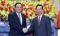 Presiden Vo Van Thuong: Terus Kembangkan Hubungan Politik Istimewa yang Baik antara Vietnam dan Laos