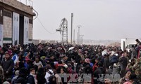 Thousands people displaced from devastated eastern Aleppo