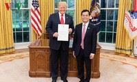 Presiden AS, Donald Trump menilai tinggi langkah perkembangan hubungan Kemitraan Komprehensif  Vietnam- AS