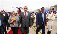 Presiden Kuba tiba di Kota Shang Hai, memulai kunjungan keneegaraan di Tiongkok