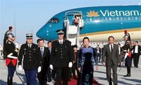 Ketua MN Vietnan, Nguyen Thi Kim Ngan melakukan kunjungan resmi di Perancis