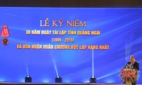 PM Nguyen Xuan Phuc menghadiri acara peringatan ultah ke-30 terbentuknya kembali Provinsi Quang Ngai
