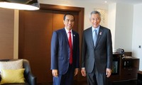 Presiden Indonesia melakukan kunjungan di Singapura