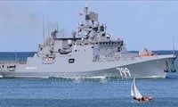 Angkatan Laut Rusia melakukan latihan perang di Laut Hitam