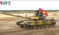 Tim tank Vietnam mencapai garis finis pertama pada hari keberangkatan tentara di Army Games