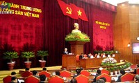 KPV-Generalsekretär Nguyen Phu Trong leitet eine Konferenz des ZK