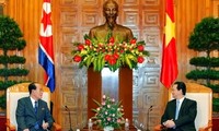Nordkoreas Politiker Kim Yong-nam beendet seinen Vietnambesuch