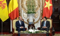 Staatspräsident empfängt Ministerpräsident der Wallonischen Region