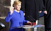 Kroatiens Präsidentin vereidigt