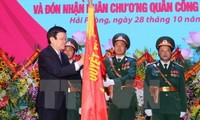 Staatspräsident Truong Tan Sang verleiht den Militärorden erster Klasse an Militärzone 3