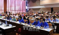 Delegation der vietnamesischen Jugendlichen nimmt an der WBDJ- Konferenz teil