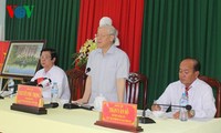 Generalsekretär Nguyen Phu Trong fordert mehr Einsatz gegen Dürre und Versalzung im Mekong-Delta