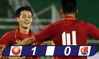 Vietnamesische U22-Fussballmannschaft schlug 1:0 gegen Mannschaft der Fussballstar der K League