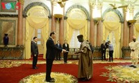 Staatspräsident Tran Dai Quang empfängt Botschafter Nigerias, Griechenlands und der USA