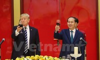Staatspräsident Tran Dai Quang leitet Bankett für US-Präsident Donald Trump