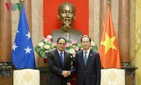Staatspräsident Tran Dai Quang empfängt Parlamentspräsidenten von Mikronesien