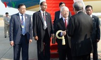 KPV-Generalsekretär, Staatspräsident Nguyen Phu Trong beginnt den Staatsbesuch in Kambodscha