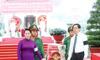 Parlamentspräsidentin Nguyen Thi Kim Ngan nimmt an Beisetzung der Überreste gefallener Soldaten in Tay Ninh teil