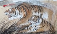 Lebendige Tigerbilder des Malers Nguyen Doan Ninh