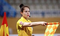 Vietnamesische Schiedsrichterinnen nehmen an der Führung des Fußballs bei den 31. SEA Games teil