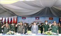 Die erste Rettungsübung zwischen den Armeen Vietnams, Laos und Kambodscha