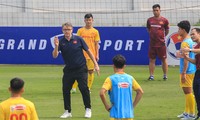 Das vietnamesische U23-Team nimmt am Internationalen Fußballturnier in Doha teil