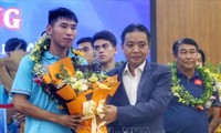 Zeremonie zum Sieg der vietnamesischen U23-Fußballmannschaft