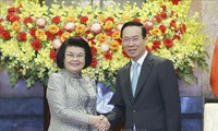 Staatspräsident Vo Van Thuong empfängt die kambodschanische Parlamentspräsidentin