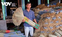 Handwerksdorf für Besenherstellung in der Gemeinde Phu Binh in An Giang