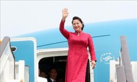 응우옌 티 김 응언 국회의장, 베이징 도착, 중국 공식방문 계속