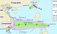 태풍 아타우, 열대성 저기압으로 쇠약, 베트남 동해에는 새 태풍 계속