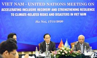 “포괄적 회복  과정 촉진 및 베트남에서의 기후변화 관련 자연재해로 인한 피해 대응력 제고”라는 주제로 베트남 – 유엔 간 회의