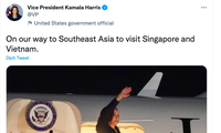 카말라 하리스 미국 부통령, 싱가포르와 베트남 방문 시작