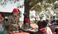 남수단 파견 평화유지군 의료진, 환경보호 메시지 전달