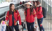 베트남 여자축구팀, 월드컵 마치고 귀국