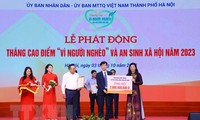 하노이 ‘2023년 사회보장 및 빈곤 가정을 위한 행동의 달’ 발동
