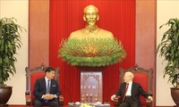 응우옌 푸 쫑 서기장, 몽골 대통령 접견