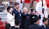 응우옌 푸 쫑 서기장, 시진핑 중국 주석을 위한 환영식 주재