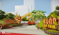 2024 갑진년 설맞이 응우옌 후에 꽃 거리, 장식용 각종 꽃 9만여 개 사용