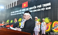 故 응우옌 푸 쫑 서기장 유가족과 베트남 국가 장례식 위원회의 인사말
