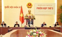 Ketua MN Vietnam Nguyen Thi Kim Ngan memimpin sidang ketiga Dewan Pemilihan Nasional