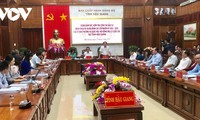 Wakil Harian Ketua MN Tran Thanh Man Periksa Pekerjaan Pemilihan di Provinsi Hau Giang