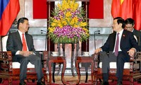 张晋创会见老挝副总理宋沙瓦•凌沙瓦