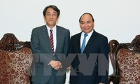 阮春福总理会见日本驻越大使梅田邦夫