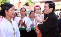 President Truong Tan Sang visits Lai Chau province