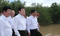 President Truong Tan Sang pays working visit to Soc Trang