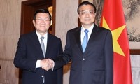President Truong Tan Sang met Chinese leaders